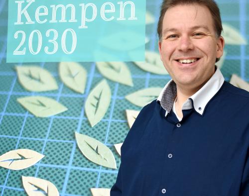 Burgemeester Lieven Janssens bij de lancering van Kempen2030. 